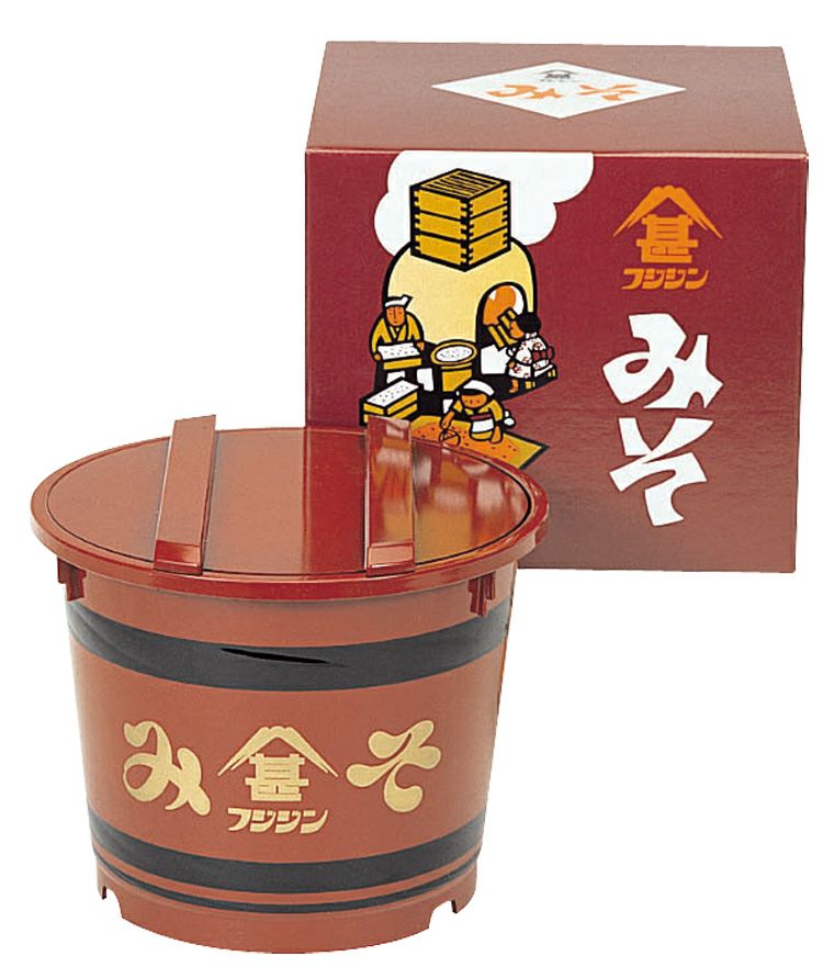 M4-330 みそ化粧樽（赤） | 富士甚醤油株式会社 オンラインショップ