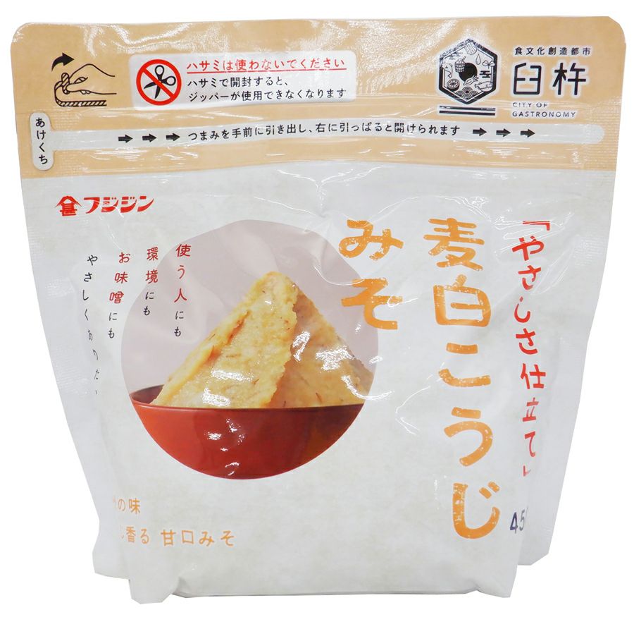 ジップみそやさしさ仕立て 麦白こうじ | 富士甚醤油株式会社